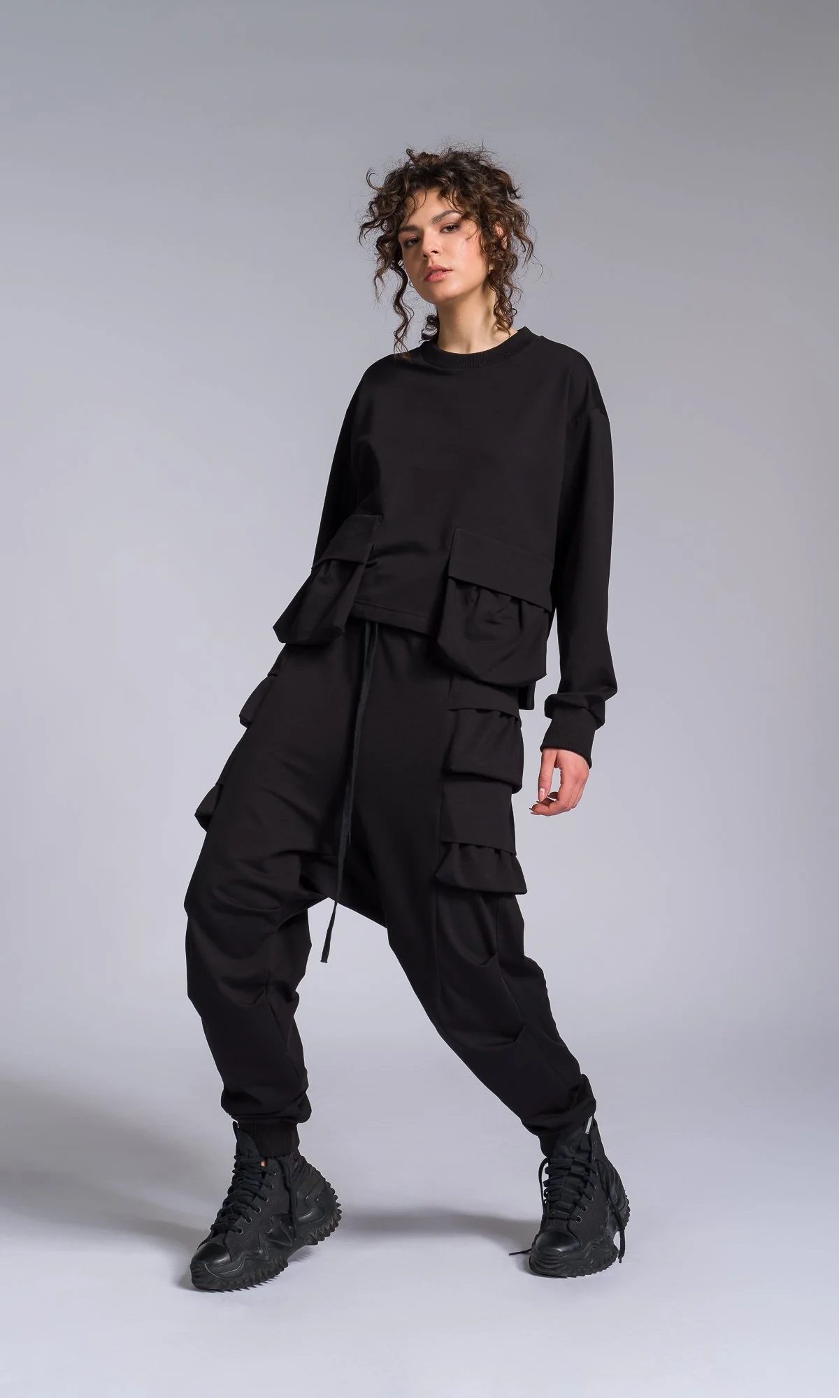 Adjustable Leg Pants with Layered Pockets - Image 6