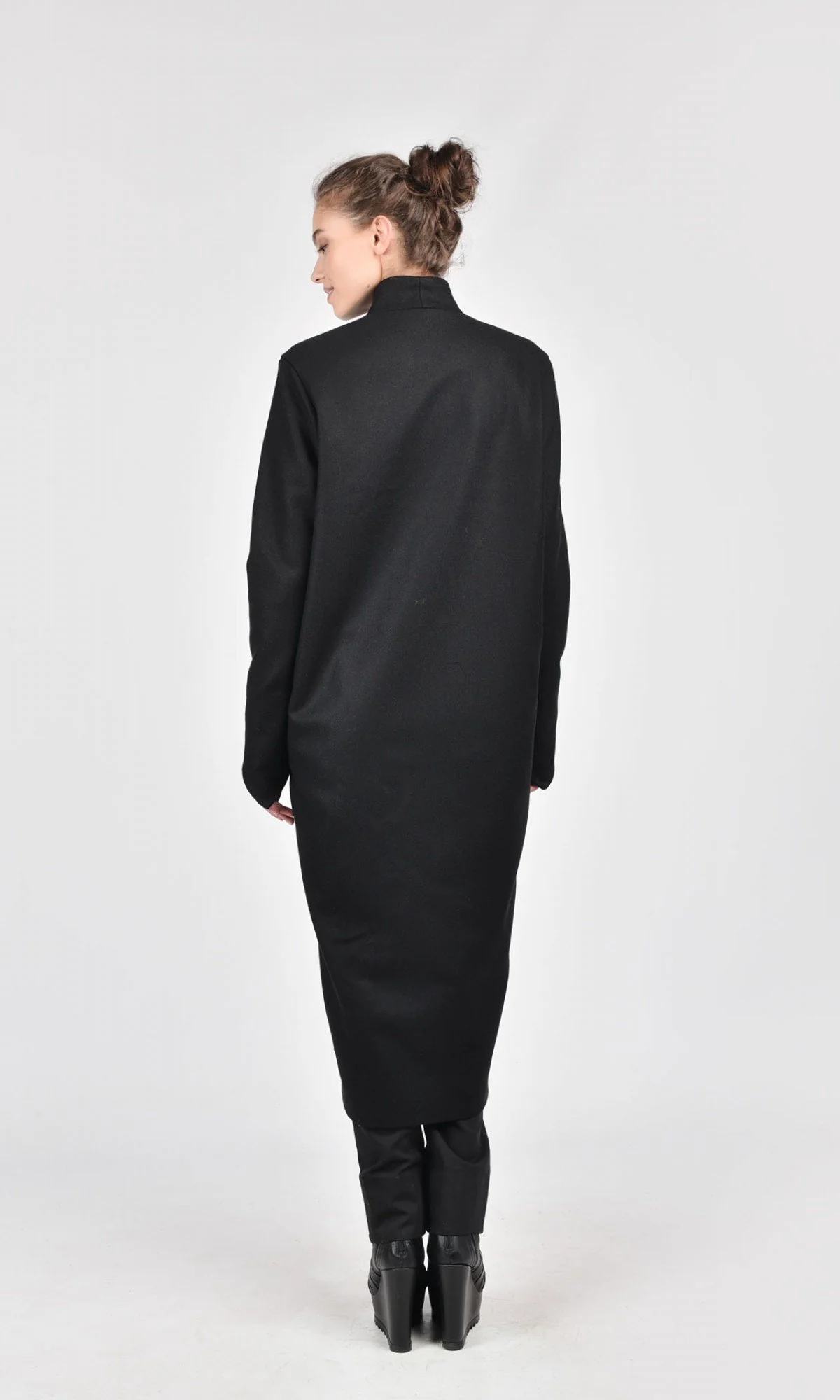 Asymmetric Long Coat - Image 5