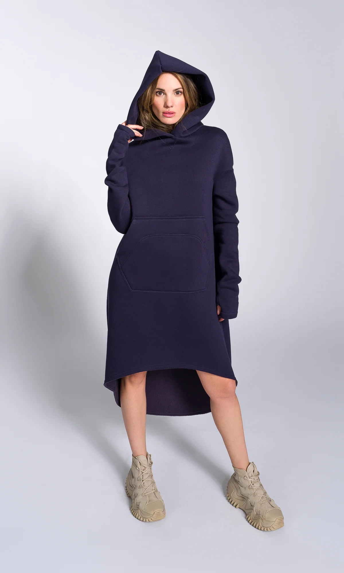 Asymmetric Maxi Hoodie