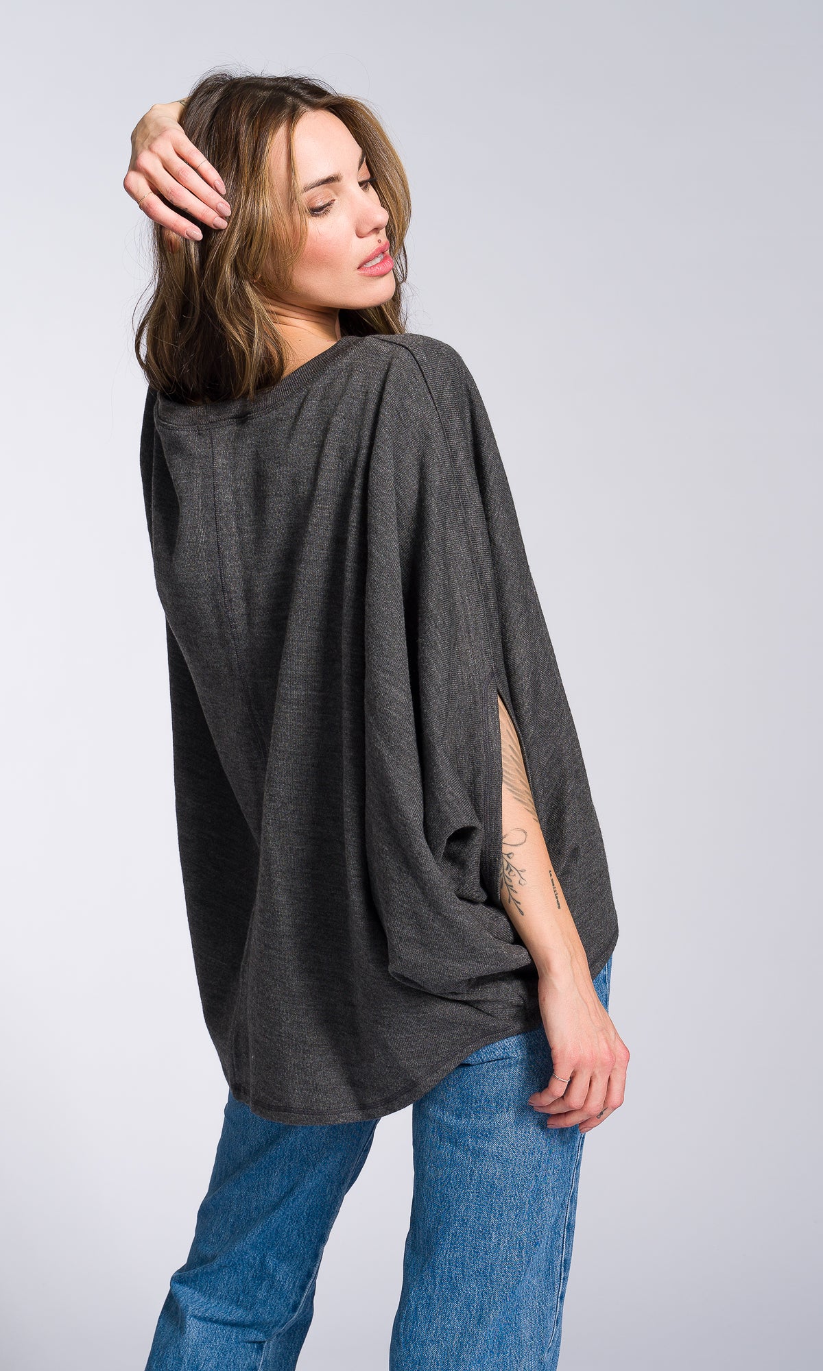 Batwing Sleeves Knit Blouse - Image 2