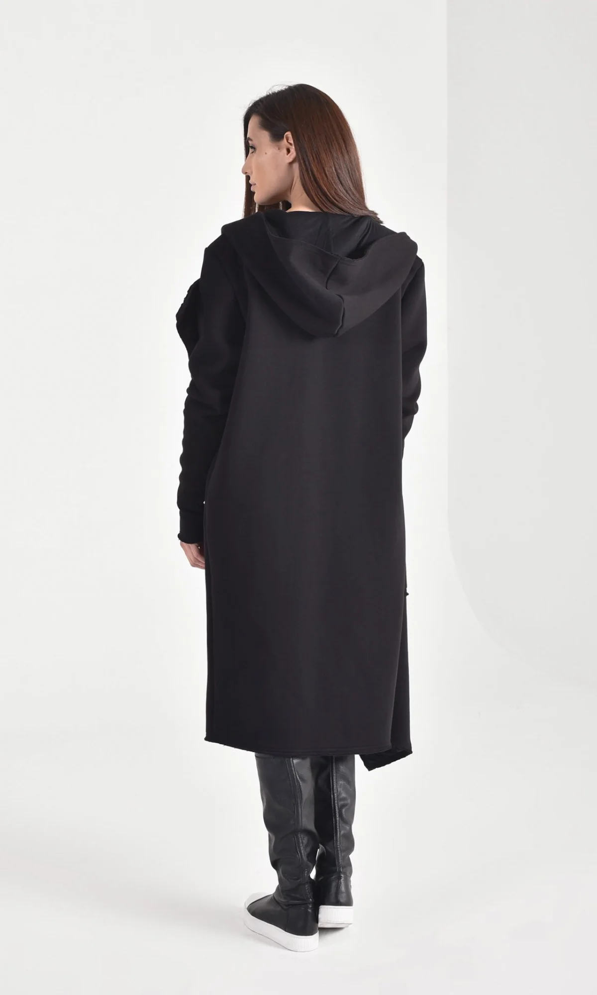 Cotton Fleece Hooded Coat - Image 4