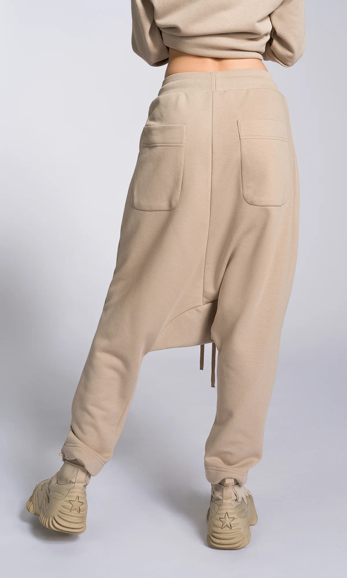 Deep Drop Crotch Cotton Pants - Image 5