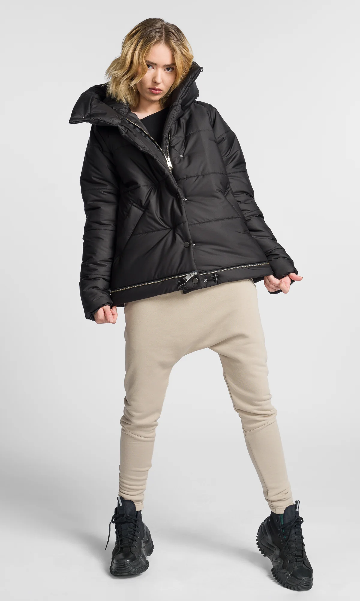 Detachable Straight Quilted Jacket - Image 13