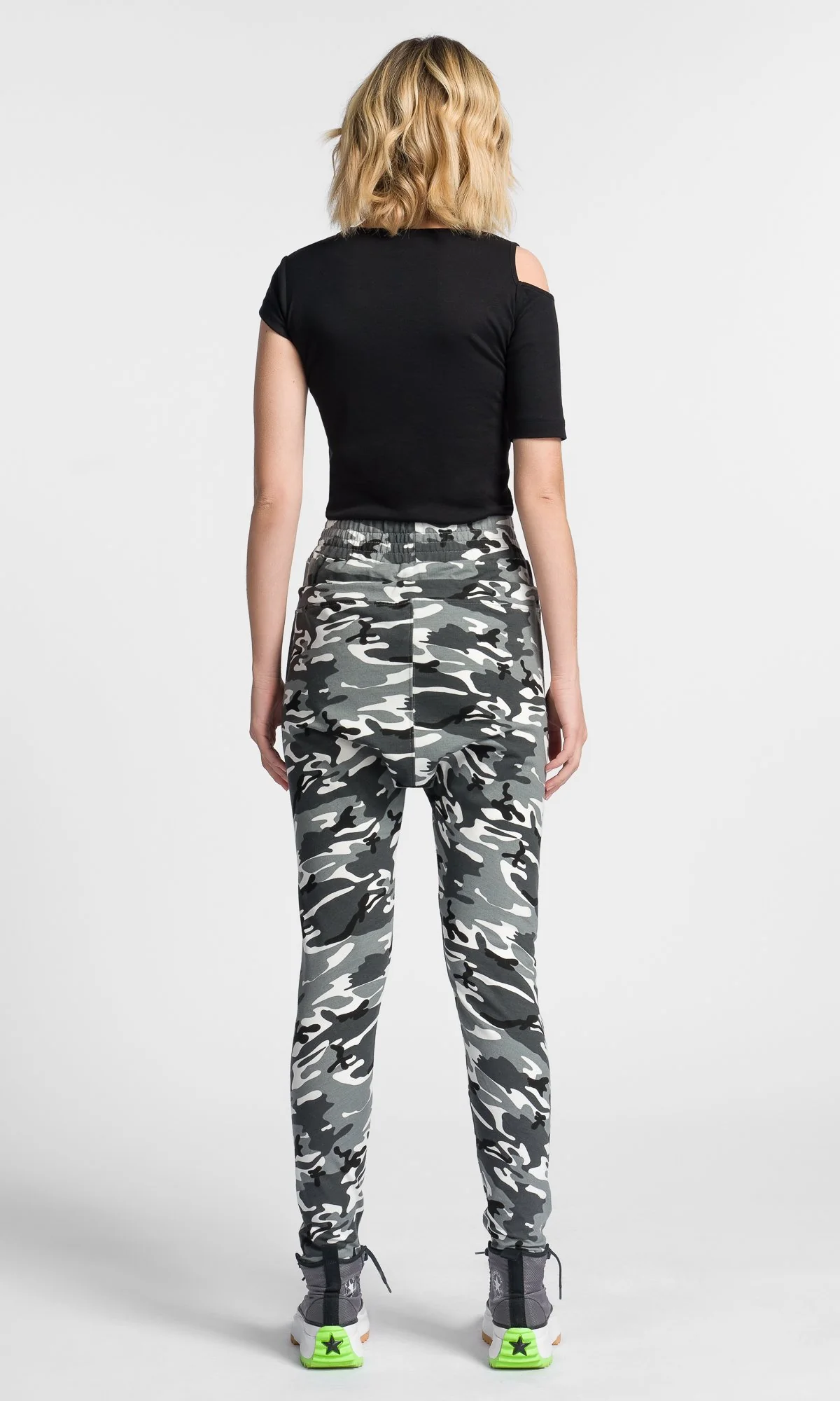 Double Waist Drop Crotch Pants - Image 7