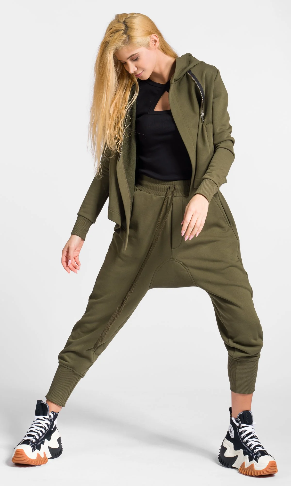 Drop Crotch Pants with Flap Pockets - Image 10