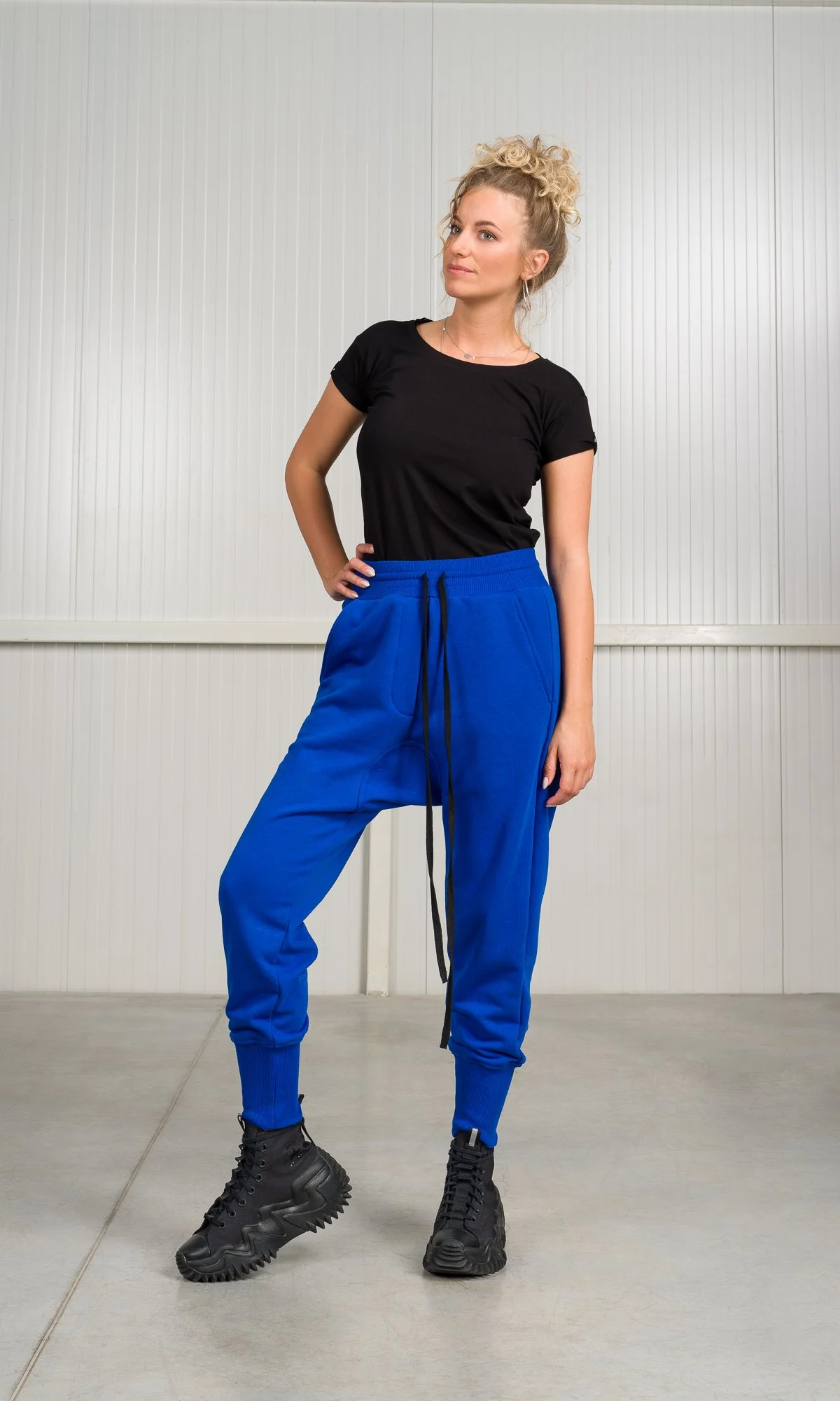 Drop Crotch Pants with Flap Pockets - Image 6