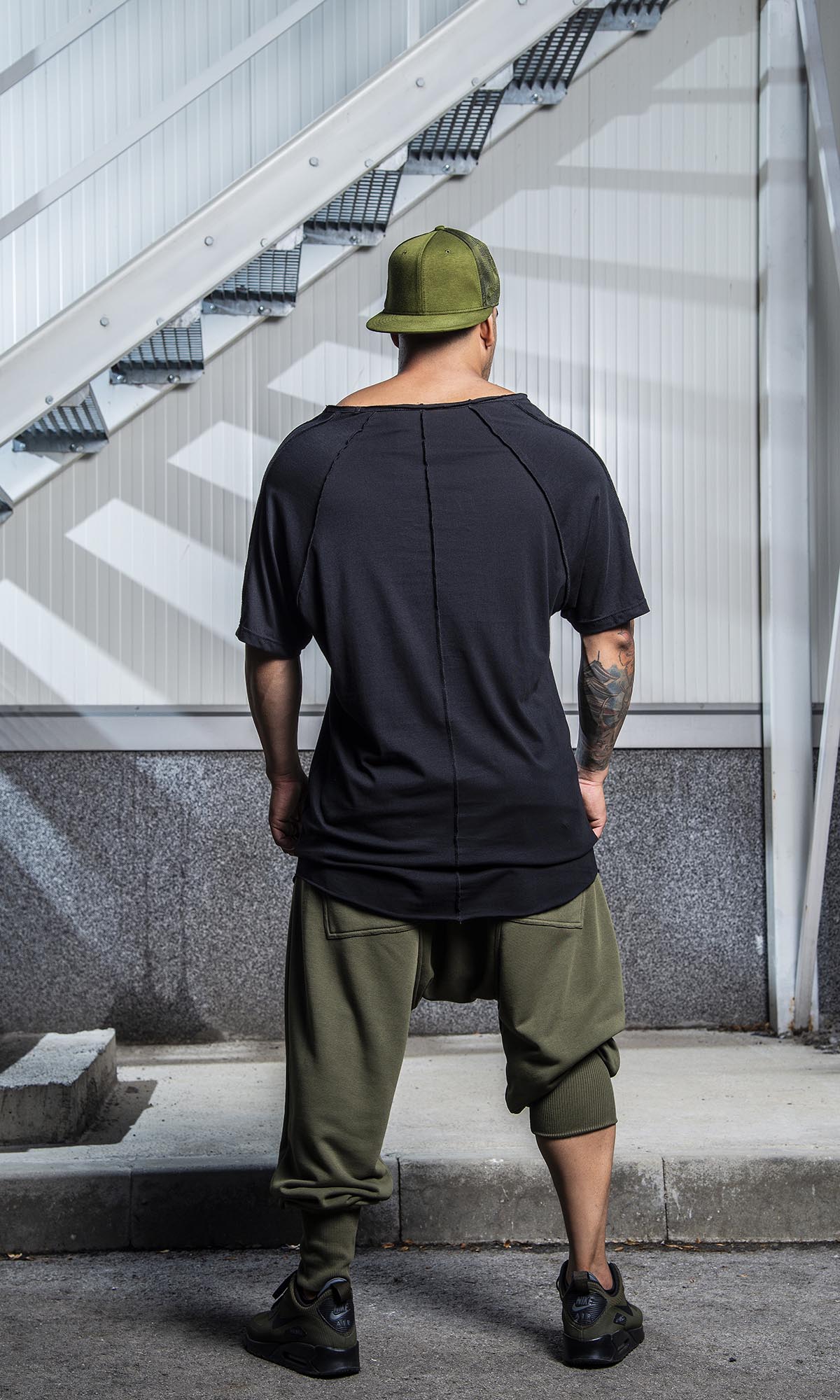 Drop Crotch Pants with Flap Pockets - Image 4