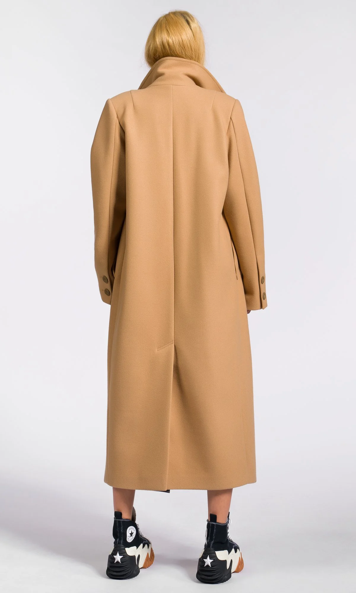 Extra Long Double Breasted Coat - Image 6