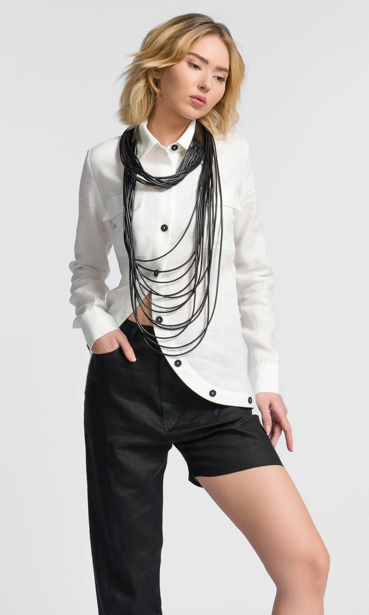 Extra Long Leather Necklace - Image 3