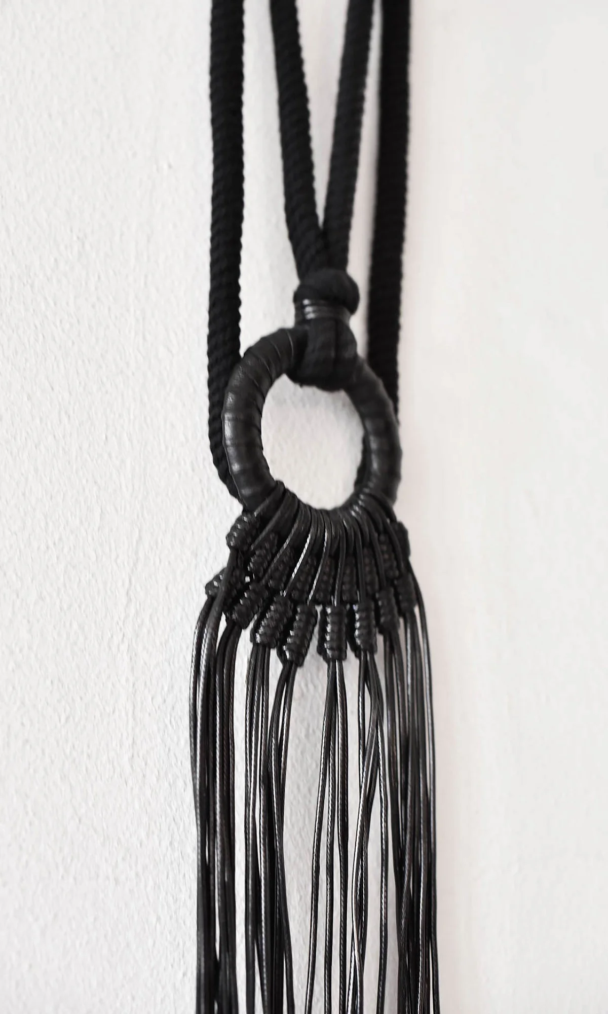 Extra Long Necklace with Buckle and Beads - Image 3