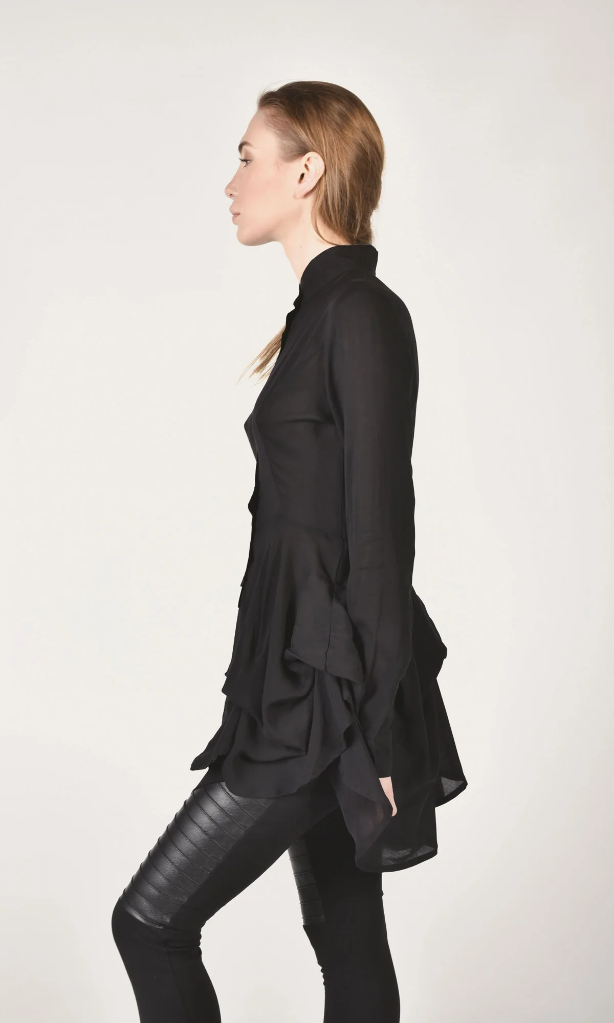 Fitted Peplum Shirt - Image 3