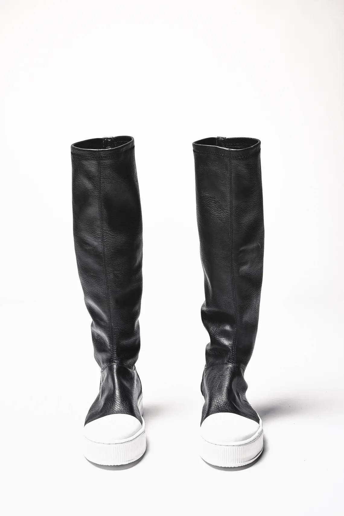 Genuine Leather High Elastic Boots - Image 5