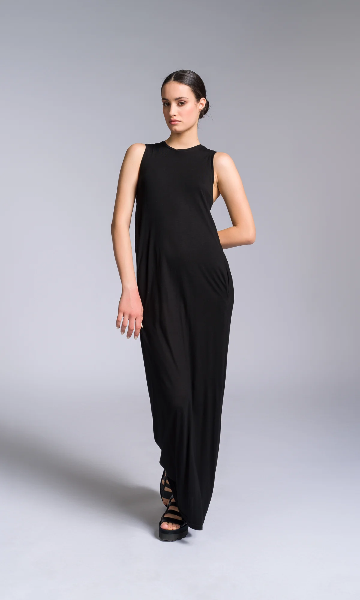 Jersey Column Dress with Folded Sides - Image 6