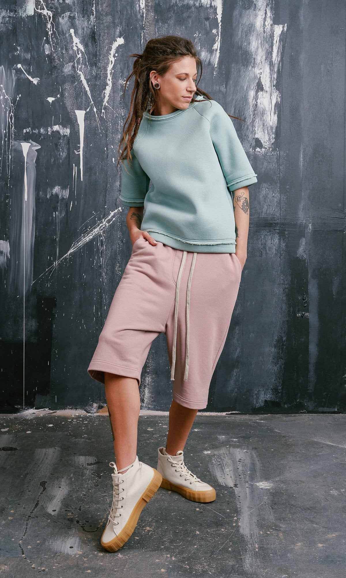 Knee Length Cotton Shorts - Image 3