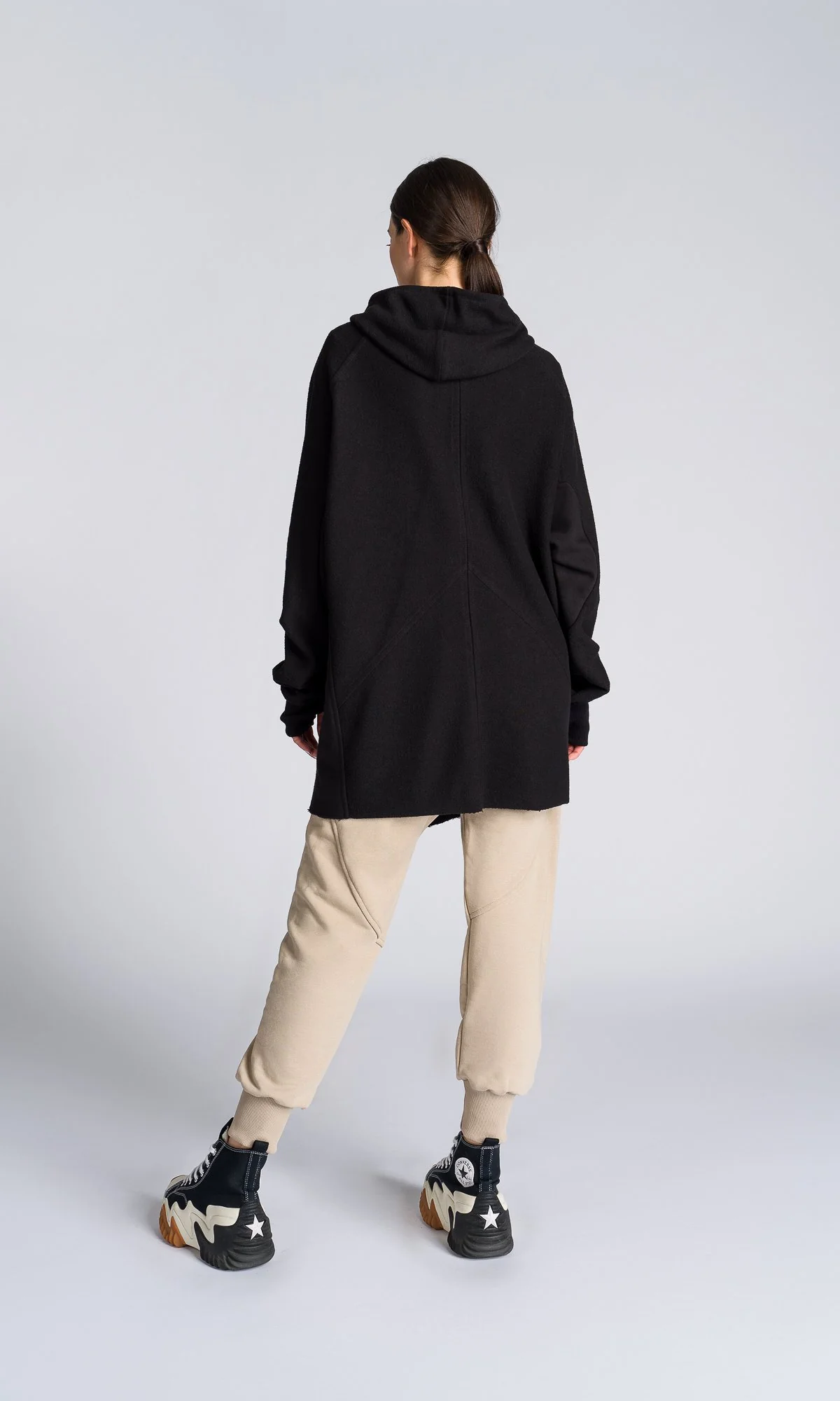 Long Asymmetric Zipper Sweatshirt - Image 7