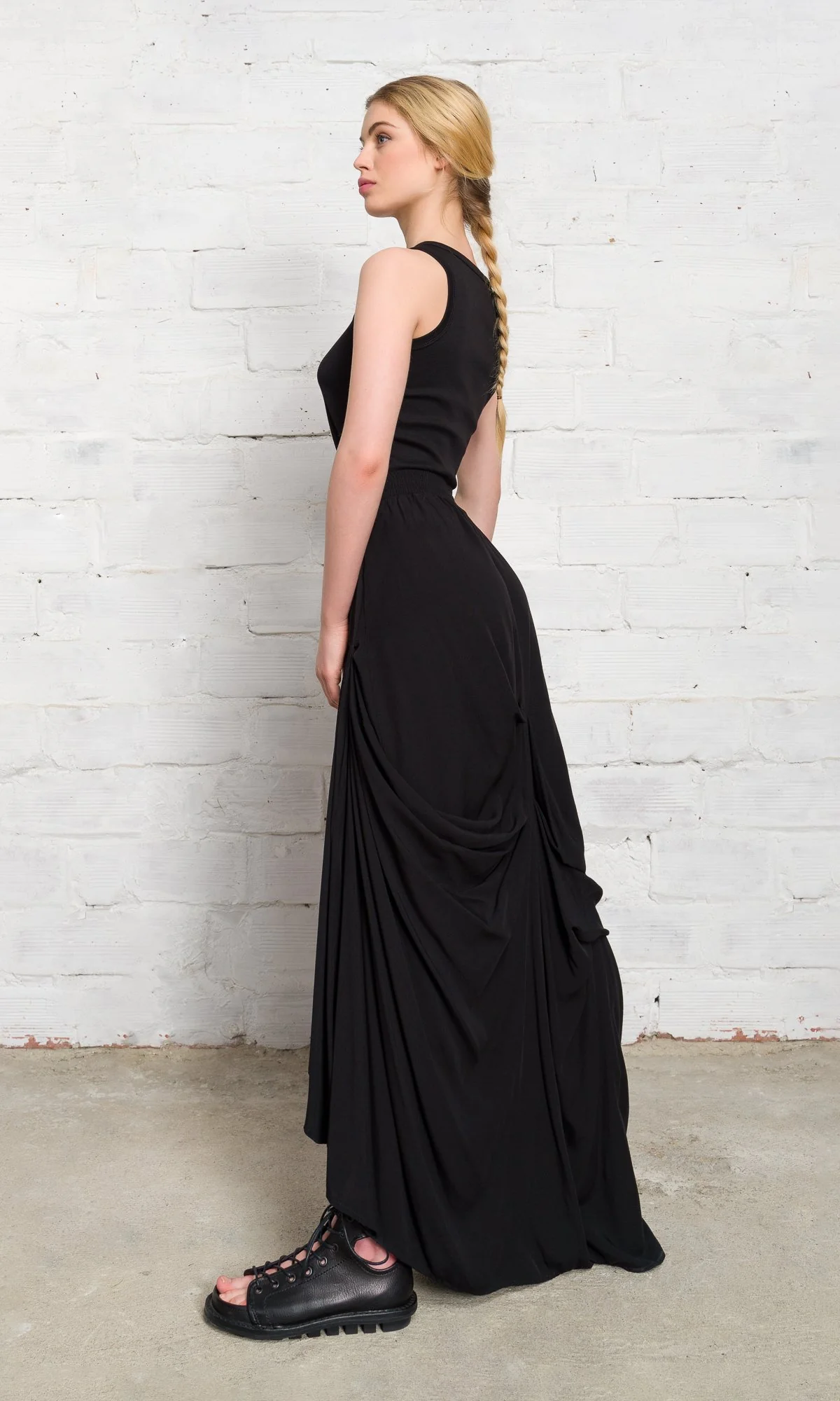 Long Draped Skirt - Image 2