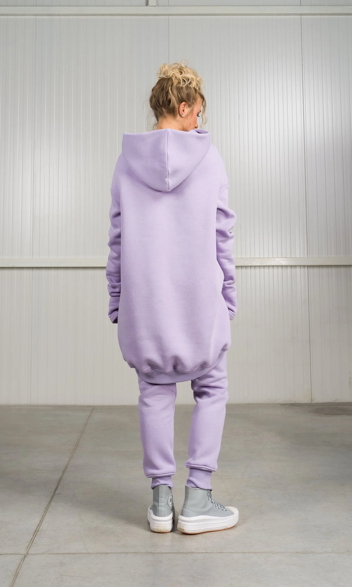 Long Hoodie with Dropped Shoulder - Image 6