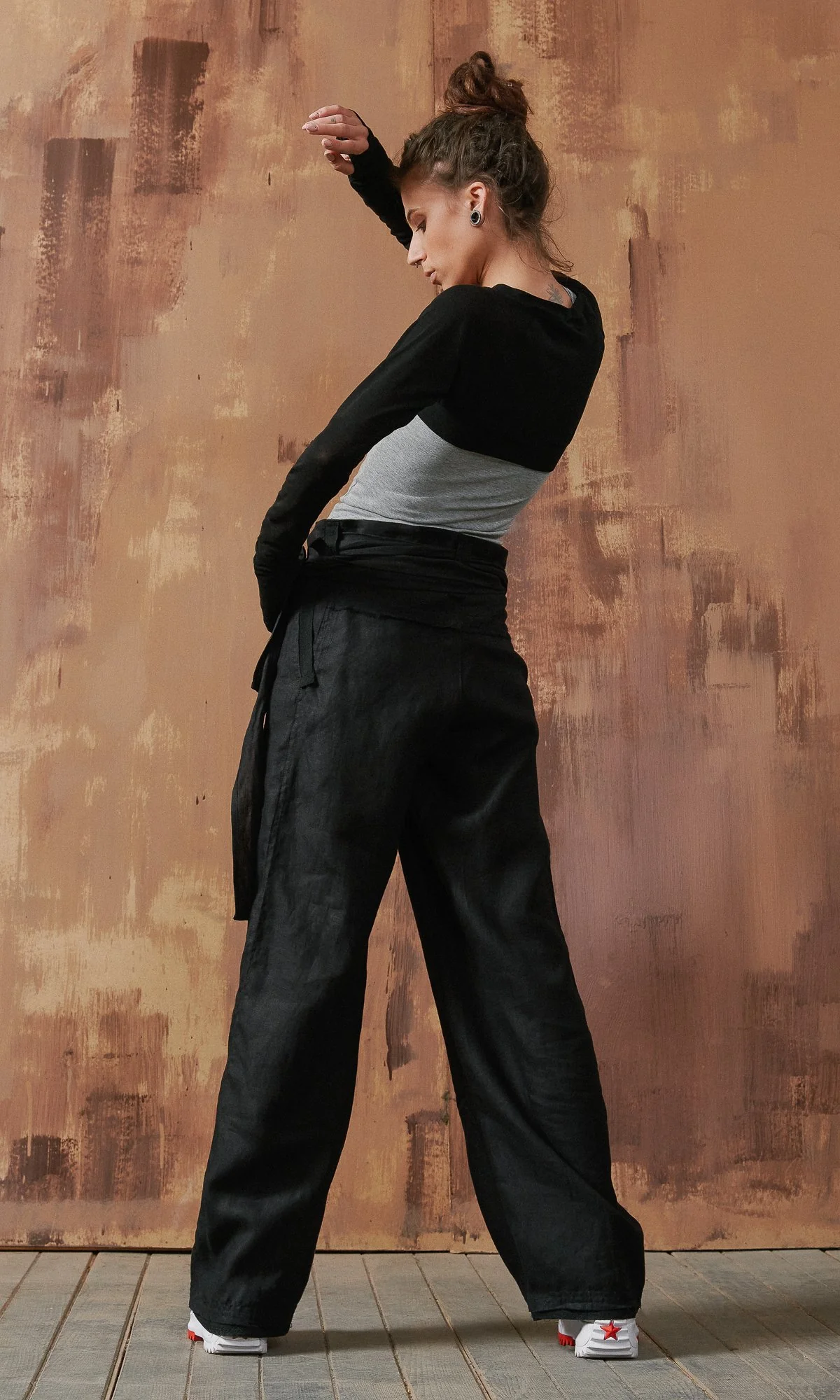 Long Sleeve Round Neck Shrug - Image 2