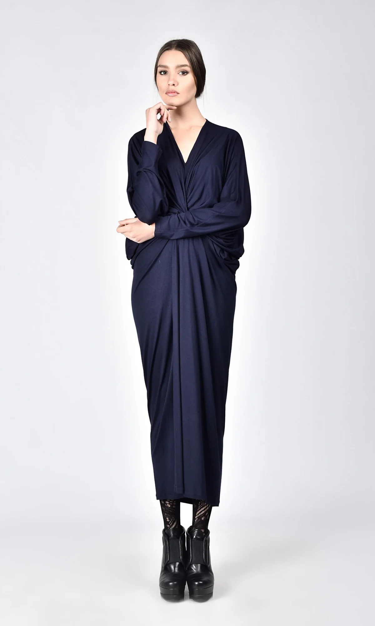 Maxi Kaftan Dress with Batwing Sleeves - Image 14