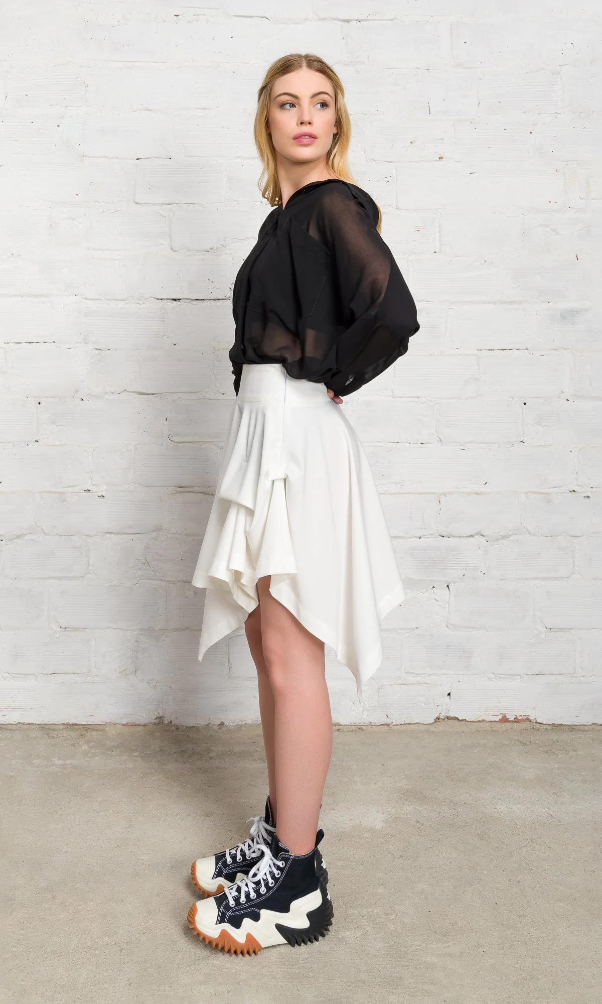 Mini Asymmetric Drapes Skirt - Image 6