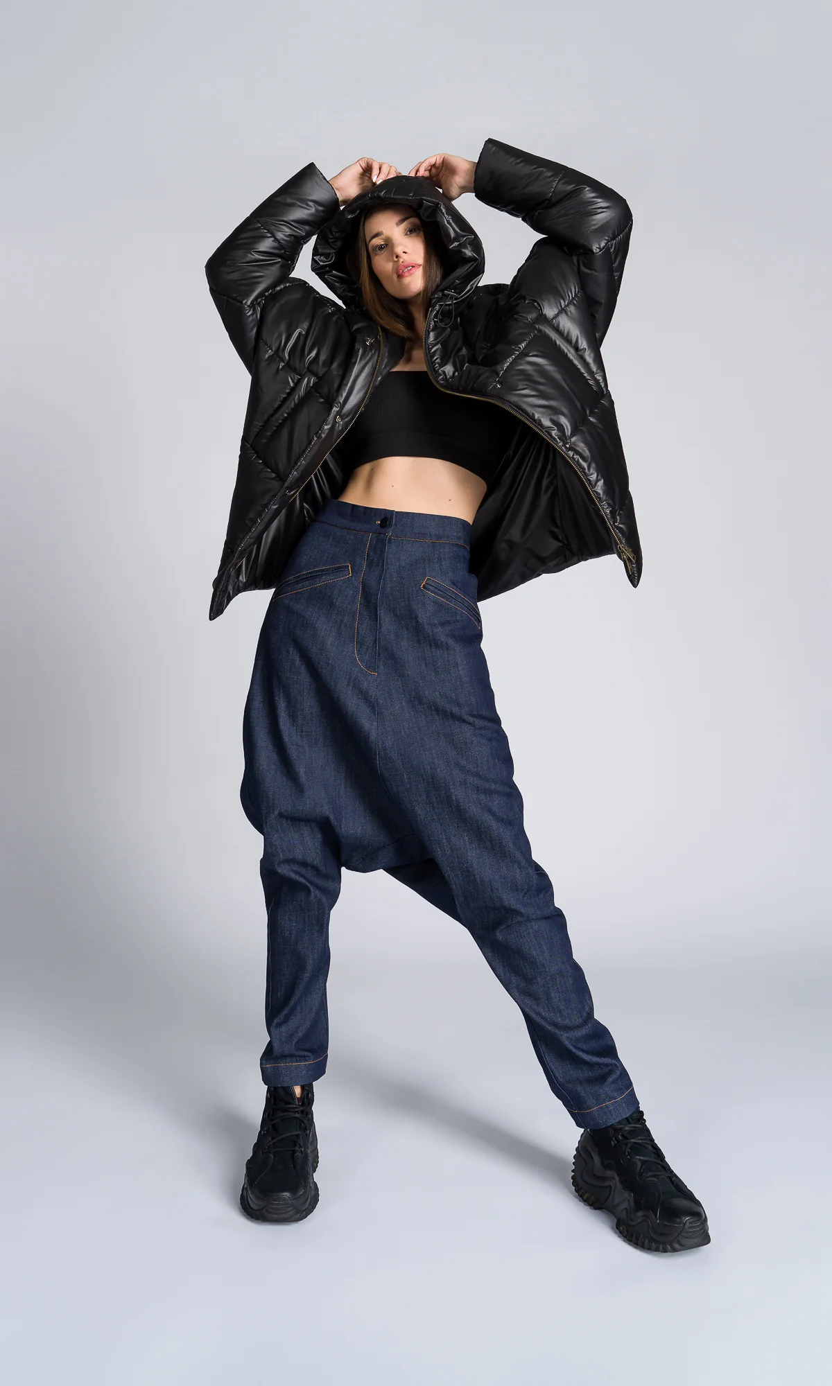 Oversized Quilted Jacket with Drop Shoulder - Image 6