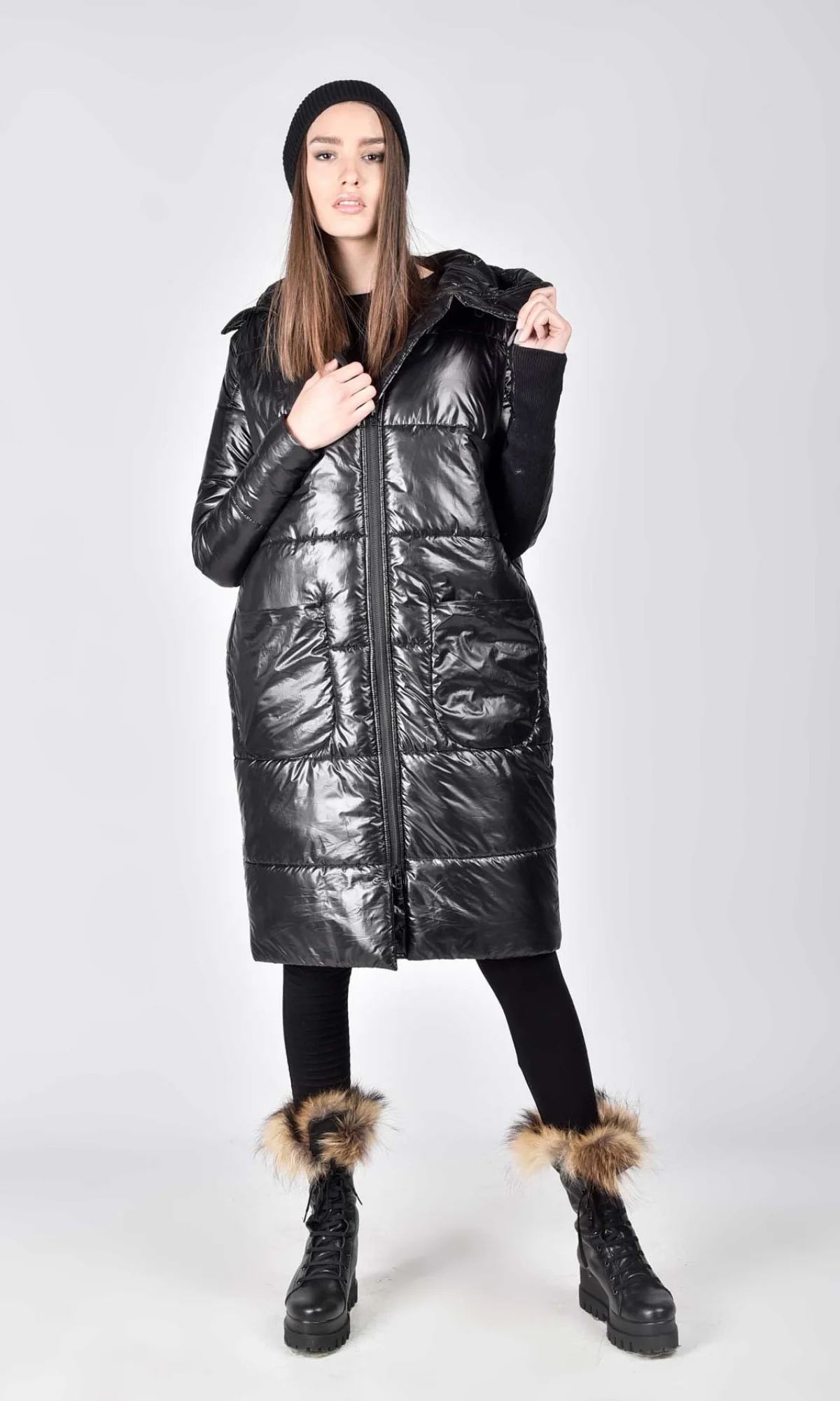 Quilted Jacket With Elastic Sleeves - Image 5