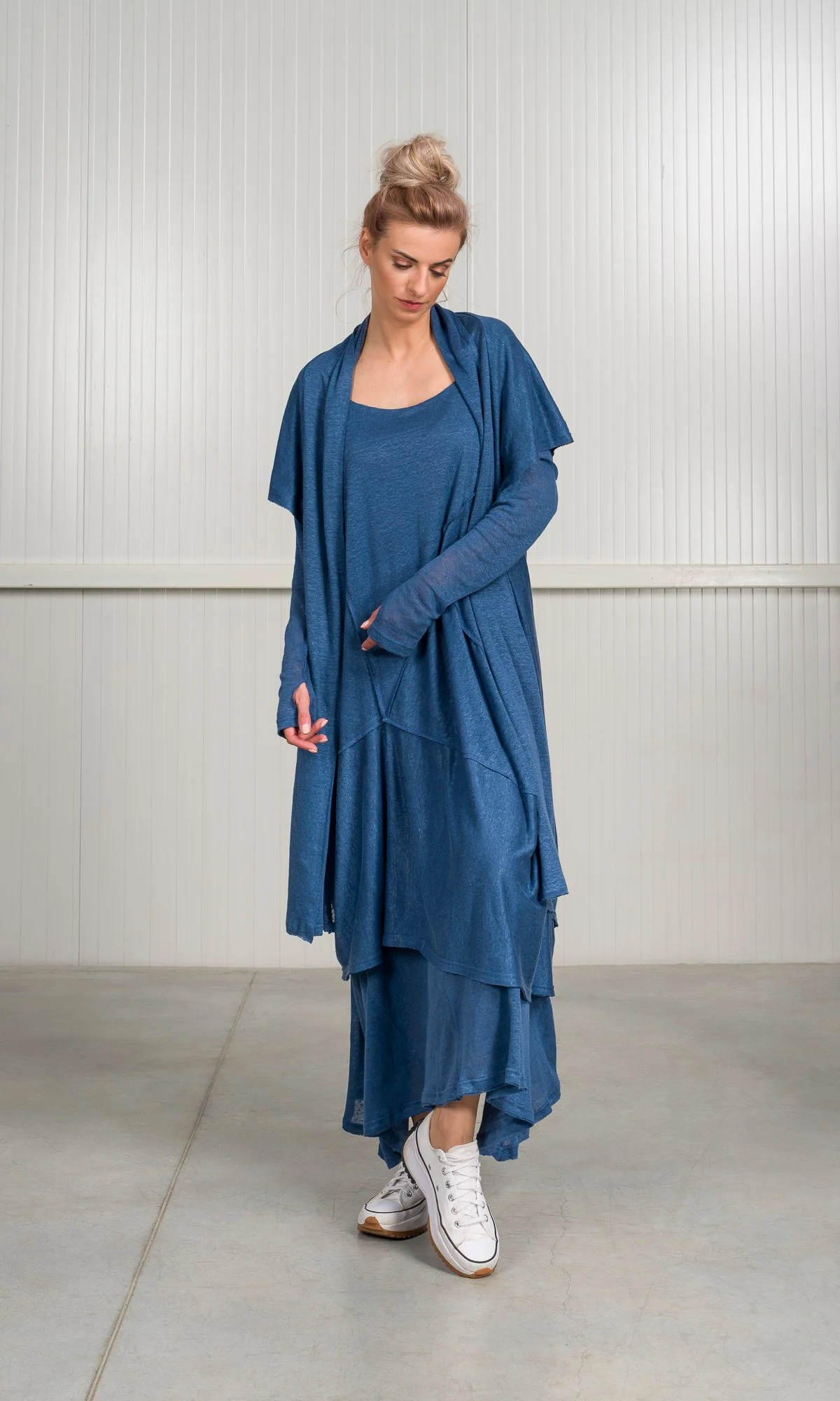 Rich Drapes Linen Knit Cardigan - Image 3