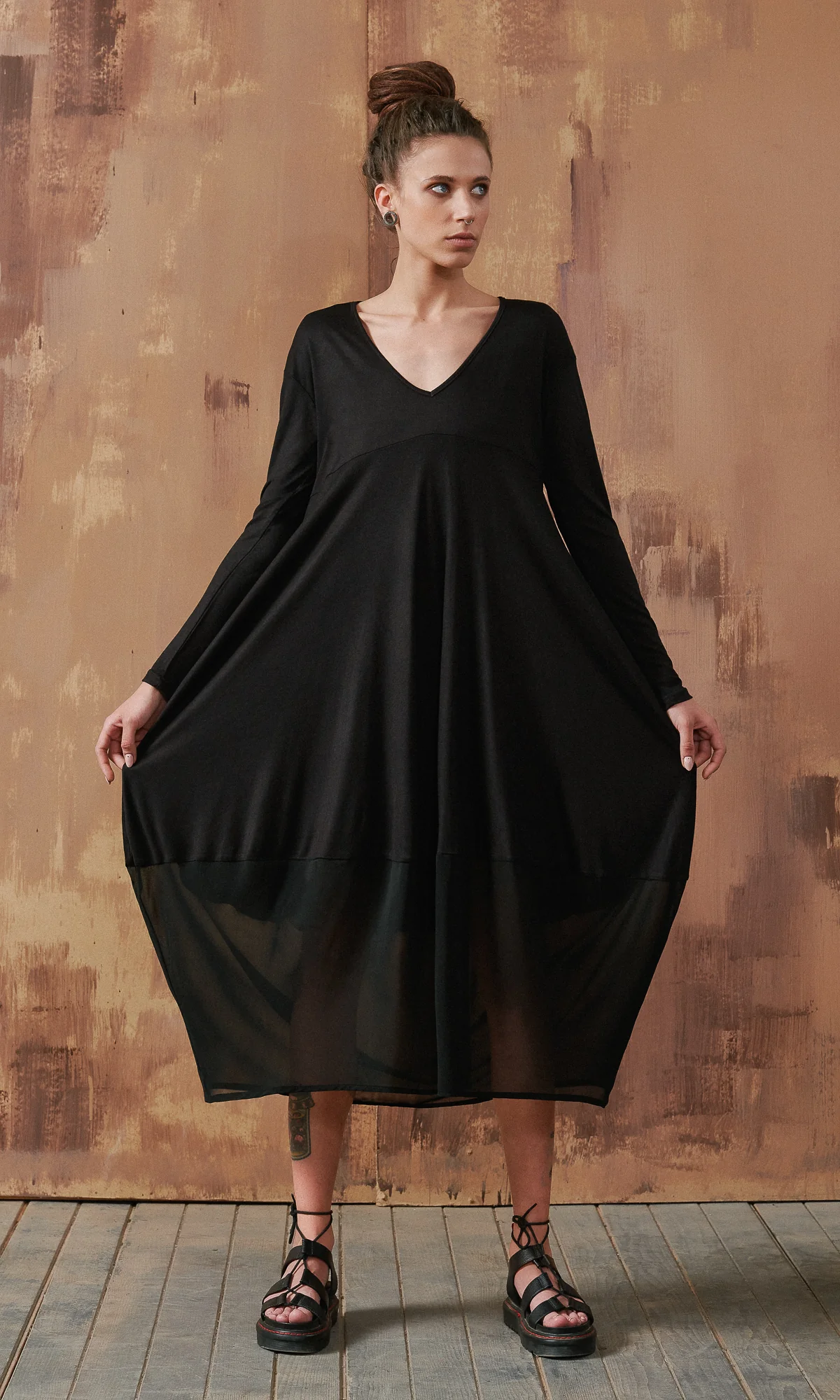 Sheer Lower Ends Dress - Image 4