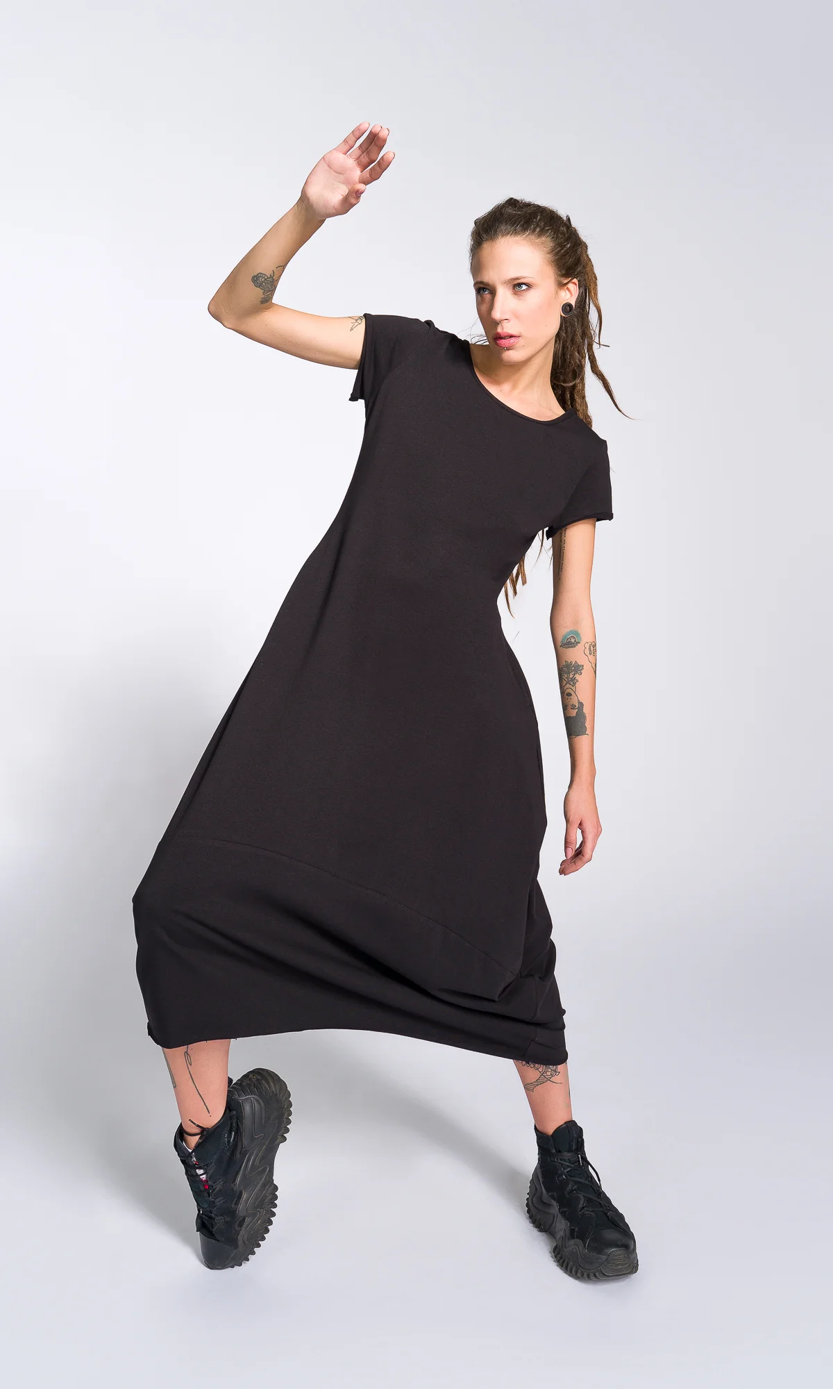 Short Sleeve Cocoon Midi Dress - Image 2