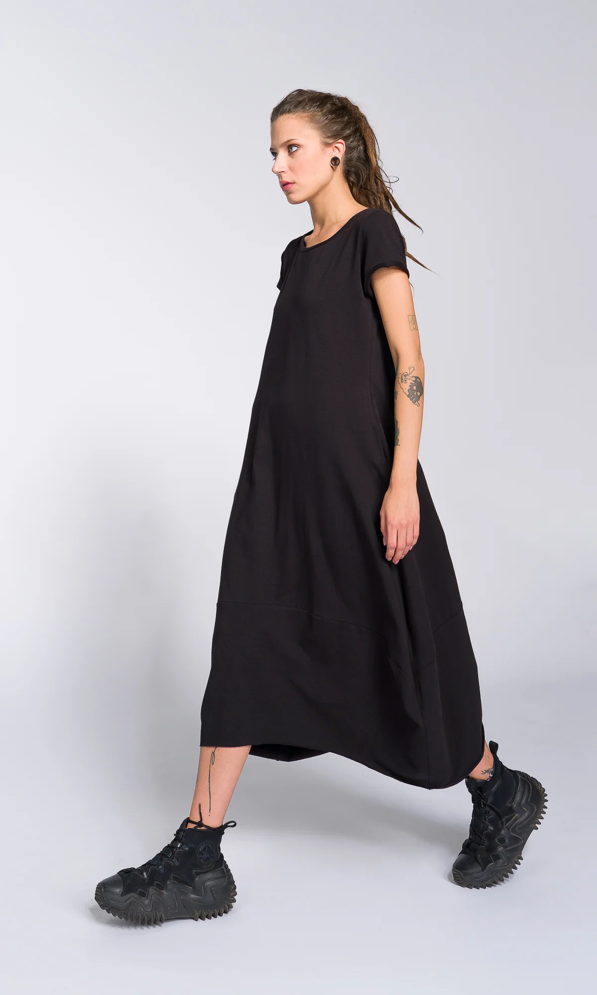 Short Sleeve Cocoon Midi Dress - Image 5