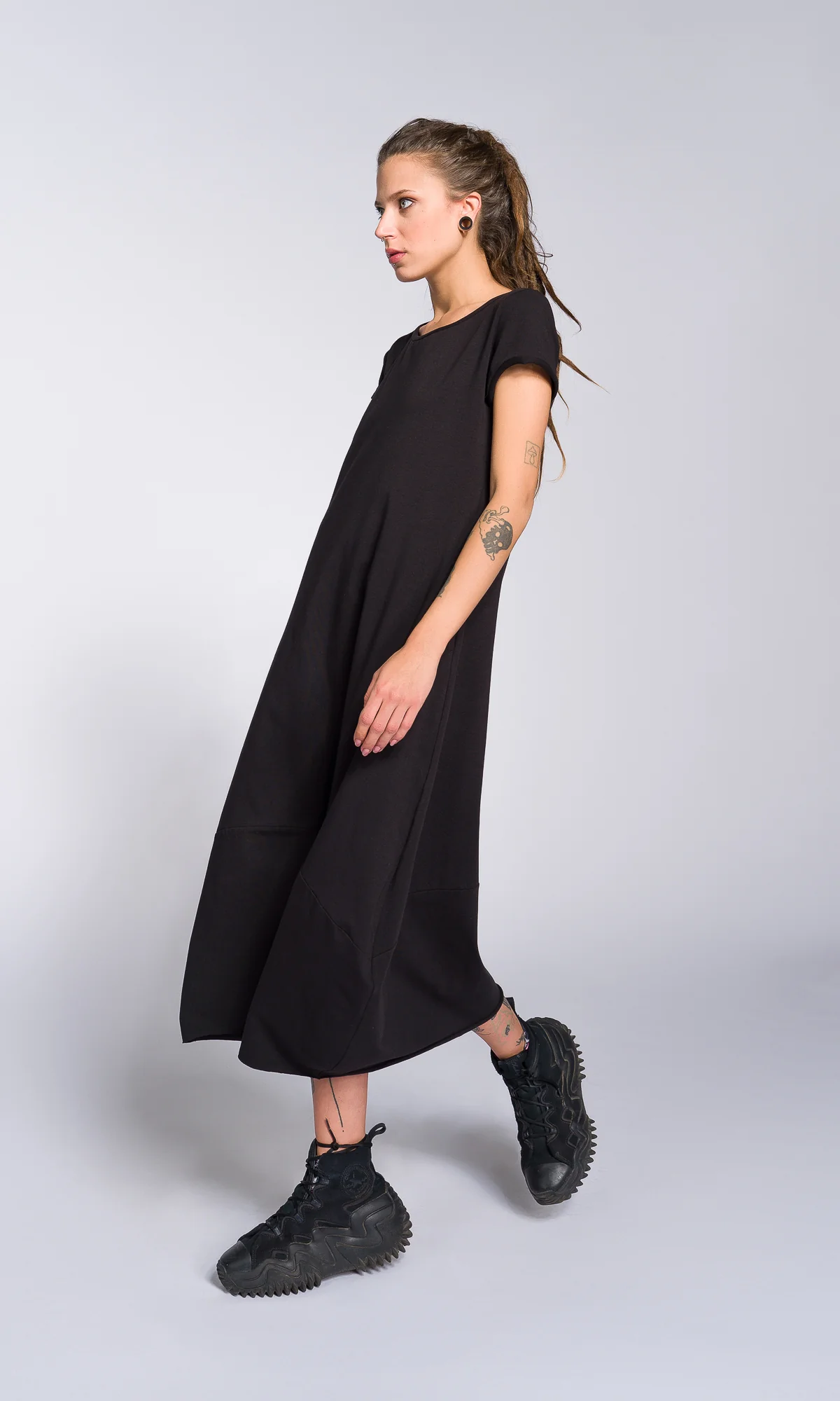 Short Sleeve Cocoon Midi Dress - Image 6