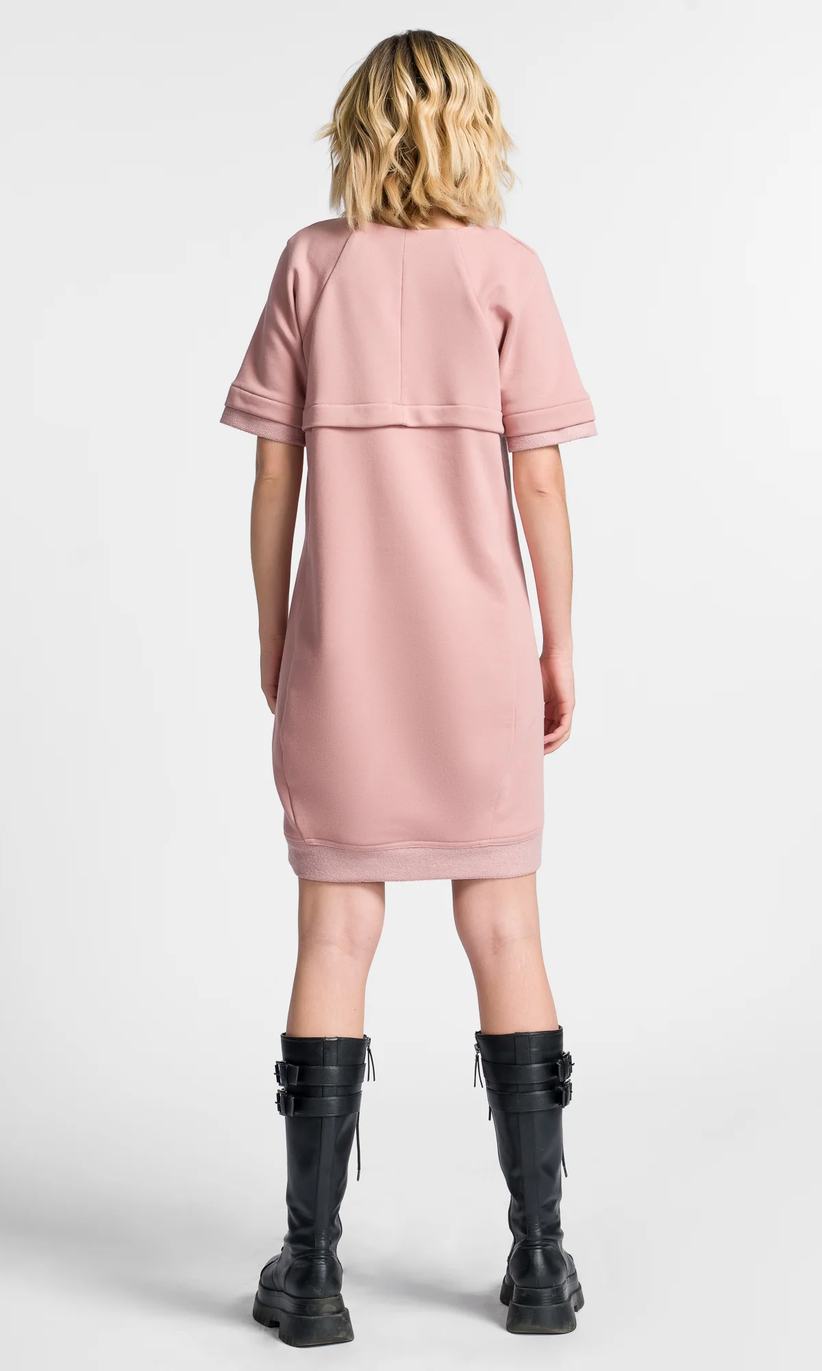 Short Sleeved Sweatshirt Dress - Image 5