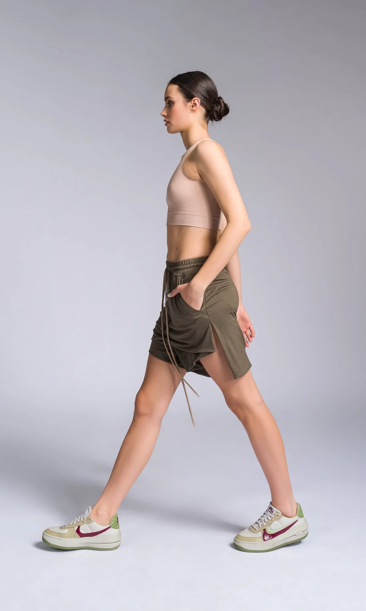 Shorts with Skirt Overlay - Image 3