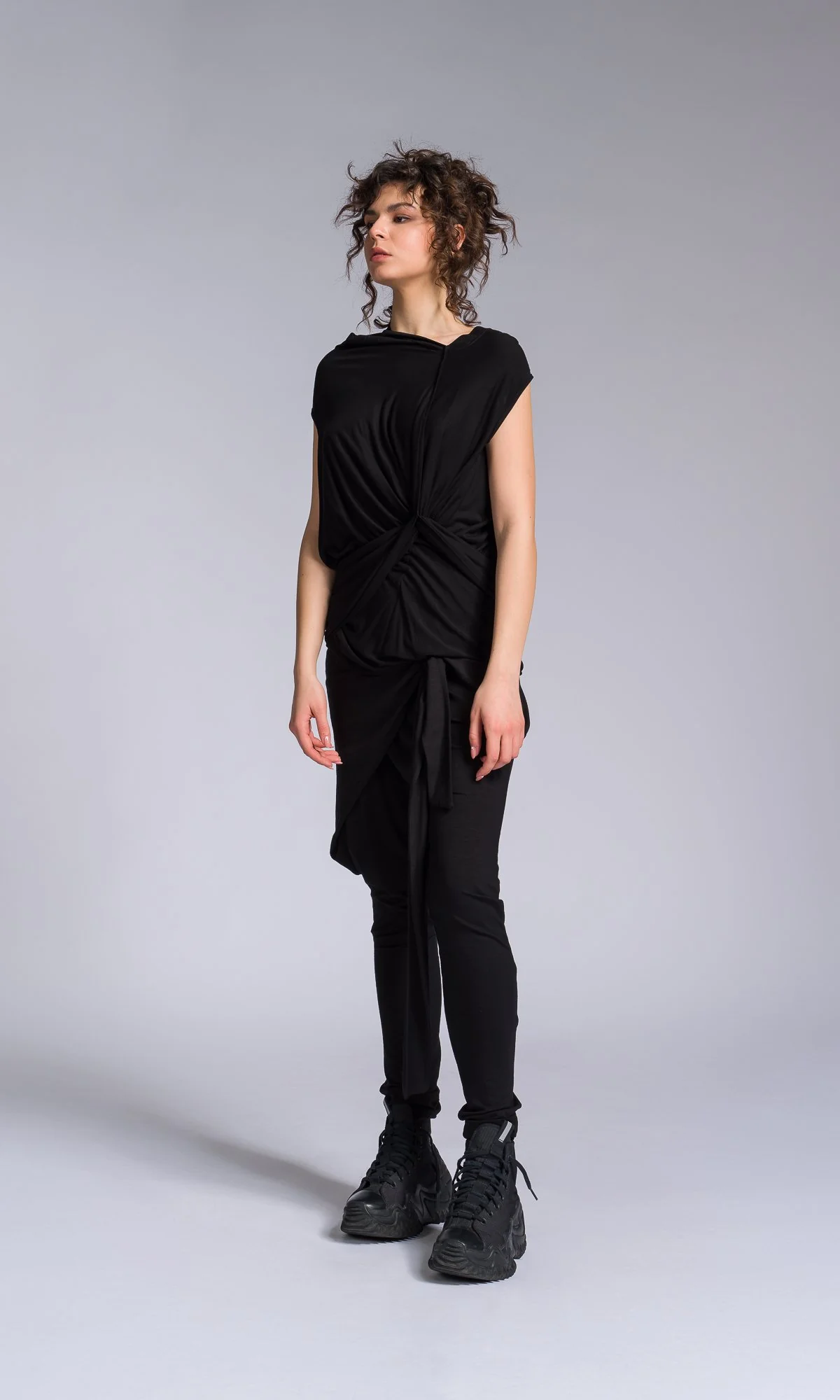 Twisted Drapes Sleeveless Top - Image 3
