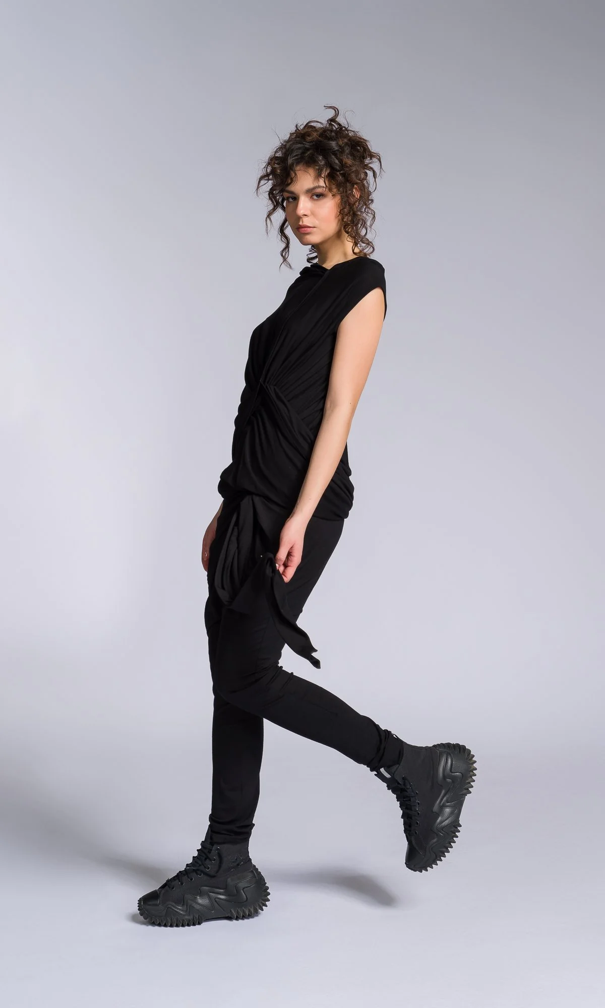 Twisted Drapes Sleeveless Top - Image 7