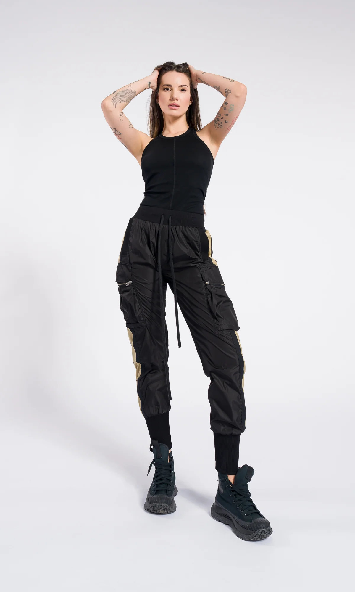 Urban Utility Cargo Joggers – Black - Image 10