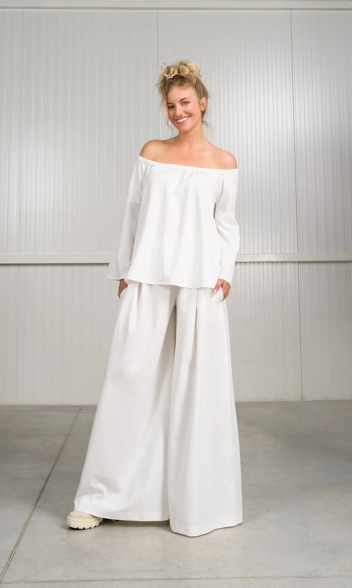 Wide Leg Skirt Pants - Image 6